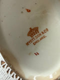 VINTAGE ENGLAND FLORAL GRAVY BOAT
