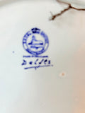 VINTAGE 1940S LARGE DELFTS BOCH BELGIUM BLUE WINDMILL HOLLAND CHARGER PLATE