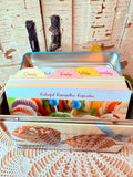 VINTAGE METAL CUPCAKE RECIPES BOX