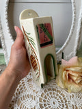 VINTAGE CERAMIC PINECONE WALL MOUNT MATCH BOX HOLDER