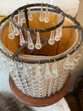 VINTAGE PLASTIC TEARDROP LAMPSHADE