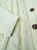 VINTAGE HANDMADE GORGEOUS KNIT CARDIGAN ~ M/L