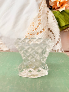 BOHEMIAN GLASS TOOTHPICK HOLDER