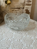 VINTAGE DETAILED LEADED CRYSTAL BOWL