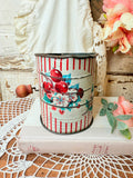 VINTAGE STRIPED FRUIT DECAL SIFTER