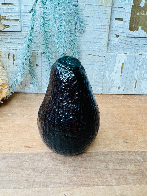 HANDBLOWN VINTAGE DECOR - EGGPLANT