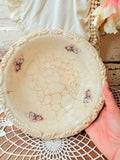 AMAZING VINTAGE CRAZED FLORAL BOWL
