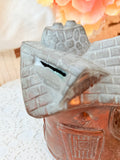 VINTAGE COPPER SHOE HOUSE PIGGY BANK