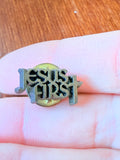 VINTAGE JESUS FIRST PIN