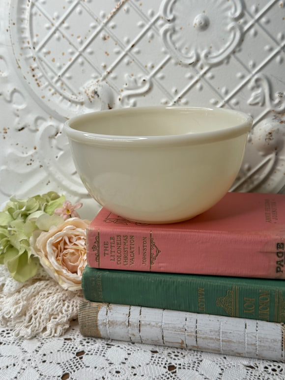 MILK GLASS VINTAGE MIXING BOWL - 3 AVAILABLE