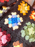 VINTAGE XL GRANNY SQUARE AFGHAN