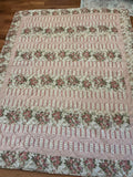 VINTAGE FLORAL BOUQUET QUILT 83x65