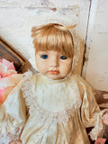 VINTAGE PORCELAIN BABY GIRL DOLL