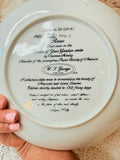 VINTAGE ROSE PLATE DECOR