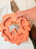LARGE TERRACOTTA BIRDHOUSE WREATH