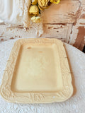 VINTAGE LARGE ORNATE ITIAN WARE ENGLAND PLATTER