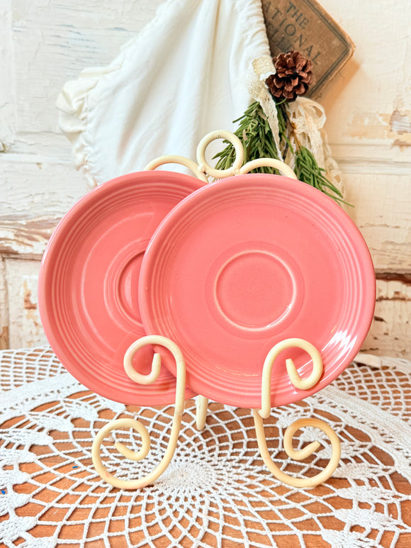 FIESTA WARE SET OF PLATES - SALMON