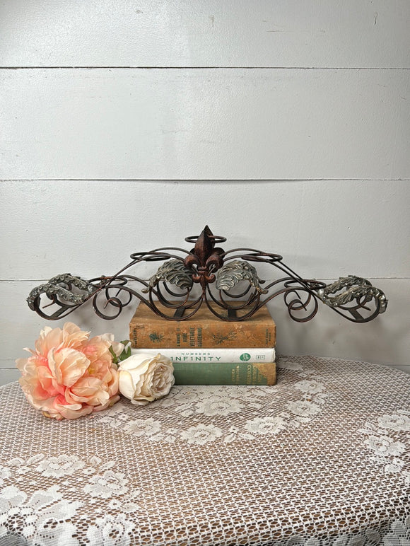 LARGE DAMASK ORNATE CANDLE HOLDER