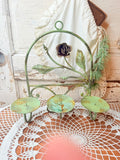 VINTAGE FLORAL CANDLE HOLDER WALL DECOR