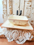 SET - PLATE AND BOWL ROOSTER HAND PAINTED - 4 SETS AVAILABLE