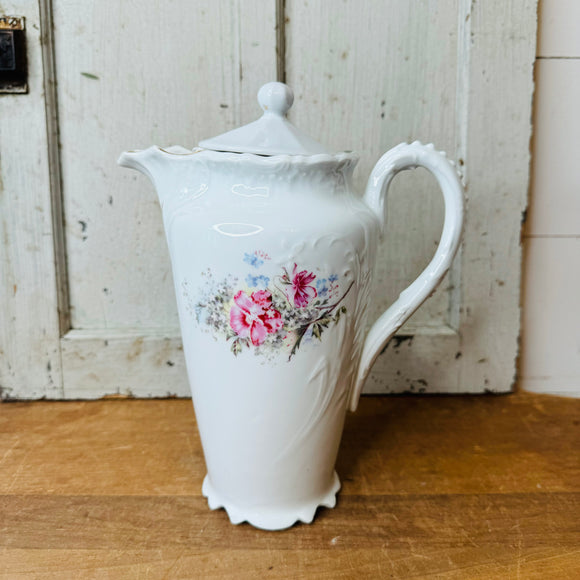 ORNATE FLORAL WITH LID - VINTAGE PITCHER