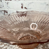 PINK DEPRESSION GLASS ANCHOR HOCKING HAT BOWL