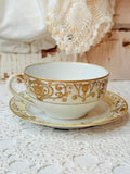 VINTAGE GOLD TRIM NORITAKE CUP AND SAUCER SET - 2 AVAILABLE