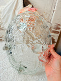 VINTAGE INDIANA GLASS FOOTED BOWL