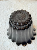 VINTAGE VIKING BLACK MILK GLASS CANDLE HOLDER - 2 AVAILABLE