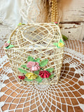VINTAGE FLORAL TISSUE BOX COVER