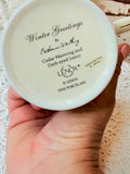 VINTAGE WINTER GREETINGS LENOX MUG