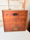 ANTIQUE TUCKER DORSEY WOODEN CASH REGISTER UNDER TABLE DRAW ALARM TILL BELL