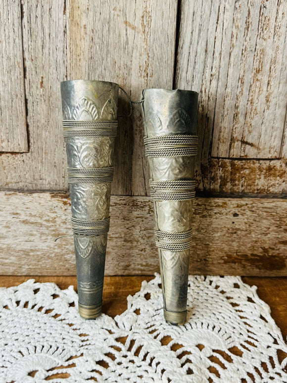 ANTIQUE SILVER VICTORIAN TUSSIE MUSSIE - 2 AVAILABLE