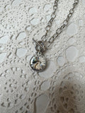 VINTAGE NECKLACE - CIRCLE GEM