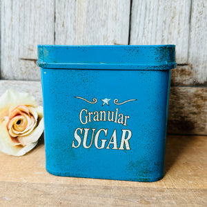 GRANULAR SUGAR VINTAGE METAL CANISTER