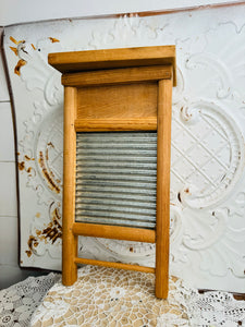 VINTAGE WASHBOARD CABINET