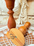 VINTAGE SET OF VERMONT WOOD CANDLESTICKS