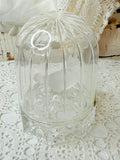 VINTAGE HOFBAUER CRYSTAL ETCHED CLOCHE DECOR