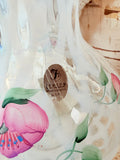 VINTAGE HAND PAINTED FENTON PINK CREST VASE