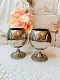 PAIR OF ANTIQUE WALLACE SILVER GOBLETS - 2 SETS AVAILABLE