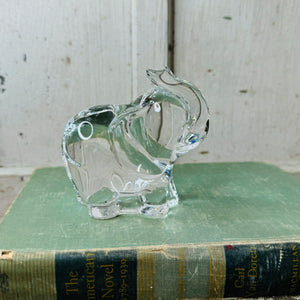 HANDBLOWN GLASS VINTAGE ELEPHANT STATUETTE