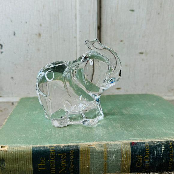 HANDBLOWN GLASS VINTAGE ELEPHANT STATUETTE