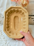 ANTIQUE STONEWARE CORN MOULD