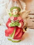 VINTAGE CAROLING ANGEL STATUETTE