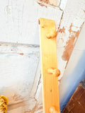 WOOD PEG TOWEL CLOTHES RACK