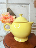 VINTAGE YELLOW FIESTA WARE TEAPOT