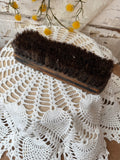 VINTAGE LARGE WOOD HORSE HAIR BRUSH