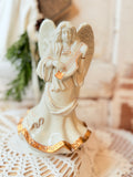 VINTAGE GOLDEN ANGEL MUSIC BOX