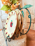 VINTAGE SET OF 3 APPLE PLATES