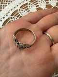 VINTAGE MARKED 925 SILVER BUTTERFLY RING